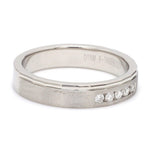 Load image into Gallery viewer, Platinum Men’s Band with 5 Diamonds JL PT 904
