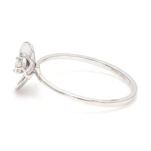 Platinum Ring for Women with Single Diamond JL PT LR 84