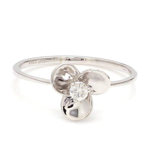 Platinum Ring for Women with Single Diamond JL PT LR 84