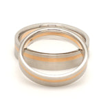 Load image into Gallery viewer, Platinum Ring with a Rose Gold Streak JL PT 1003
