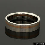 Load image into Gallery viewer, Platinum Ring with a Rose Gold Streak JL PT 1003
