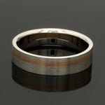 Load image into Gallery viewer, Platinum Ring with a Rose Gold Streak JL PT 1003
