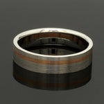 Load image into Gallery viewer, Platinum Ring with a Rose Gold Streak JL PT 1003
