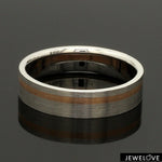 Load image into Gallery viewer, Platinum Ring with a Rose Gold Streak JL PT 1003
