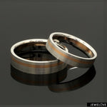 Load image into Gallery viewer, Platinum Ring with a Rose Gold Streak JL PT 1003
