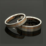 Load image into Gallery viewer, Platinum Ring with a Rose Gold Streak JL PT 1003
