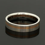 Load image into Gallery viewer, Platinum Ring with a Rose Gold Streak JL PT 1003
