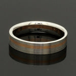 Load image into Gallery viewer, Platinum Ring with a Rose Gold Streak JL PT 1003
