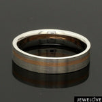 Load image into Gallery viewer, Platinum Ring with a Rose Gold Streak JL PT 1003
