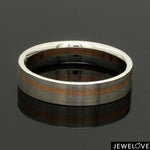 Load image into Gallery viewer, Platinum Ring with a Rose Gold Streak JL PT 1003
