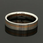 Load image into Gallery viewer, Platinum Ring with a Rose Gold Streak JL PT 1003
