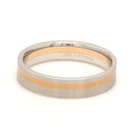 Load image into Gallery viewer, Platinum Ring with a Rose Gold Streak JL PT 1003
