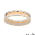 Load image into Gallery viewer, Platinum Ring with a Rose Gold Streak JL PT 1003
