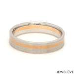 Load image into Gallery viewer, Platinum Ring with a Rose Gold Streak JL PT 1003
