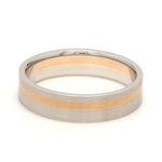 Load image into Gallery viewer, Platinum Ring with a Rose Gold Streak JL PT 1003
