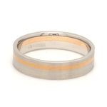 Load image into Gallery viewer, Platinum Ring with a Rose Gold Streak JL PT 1003
