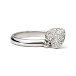 Load image into Gallery viewer, Platinum Ring with Diamond Heart Pendant JL PT 286
