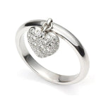 Load image into Gallery viewer, Platinum Ring with Diamond Heart Pendant JL PT 286
