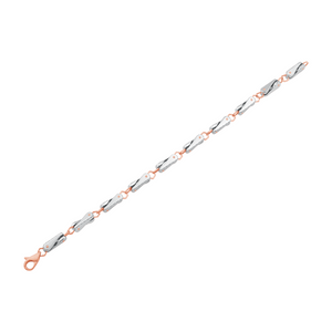 Platinum & Rose Gold Bracelet for Men JL PTB 0161