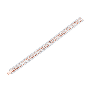 Platinum & Rose Gold Bracelet for Men JL PTB 0378