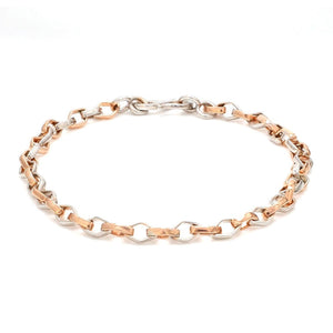 Platinum Rose Gold Bracelet for Men JL PTB 1043