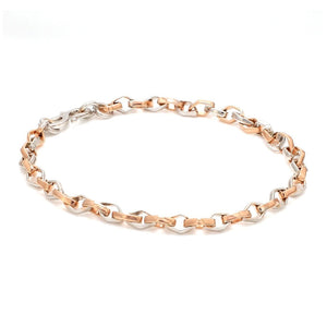 Platinum Rose Gold Bracelet for Men JL PTB 1043