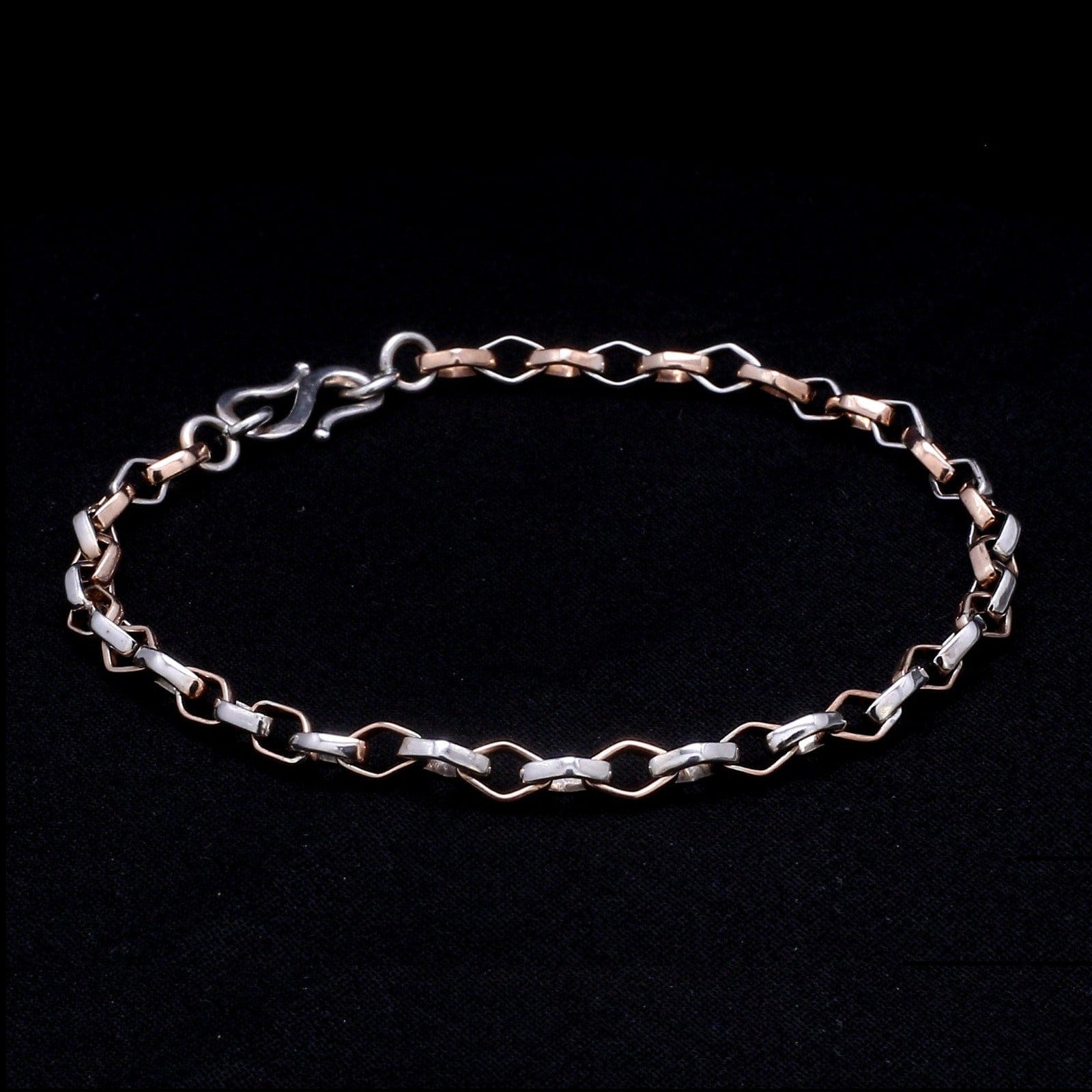 Platinum Rose Gold Bracelet for Men JL PTB 1043