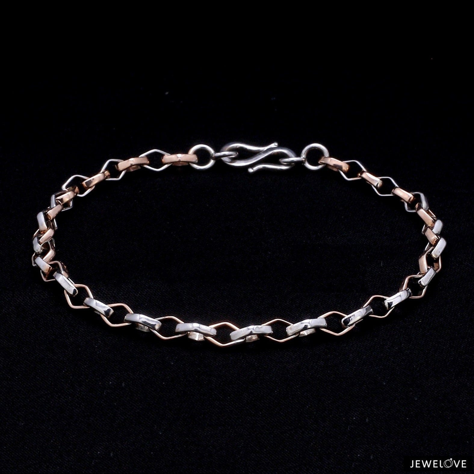 Platinum Rose Gold Bracelet for Men JL PTB 1043