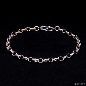 Platinum Rose Gold Bracelet for Men JL PTB 1043