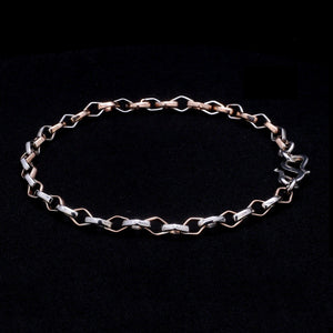 Platinum Rose Gold Bracelet for Men JL PTB 1043