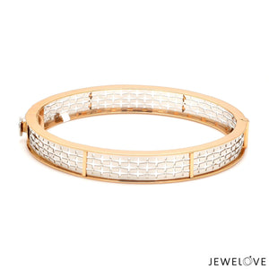 Platinum & Rose Gold Bracelet for Men JL PTB 1055