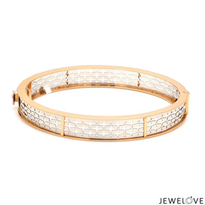 Platinum & Rose Gold Bracelet for Men JL PTB 1055