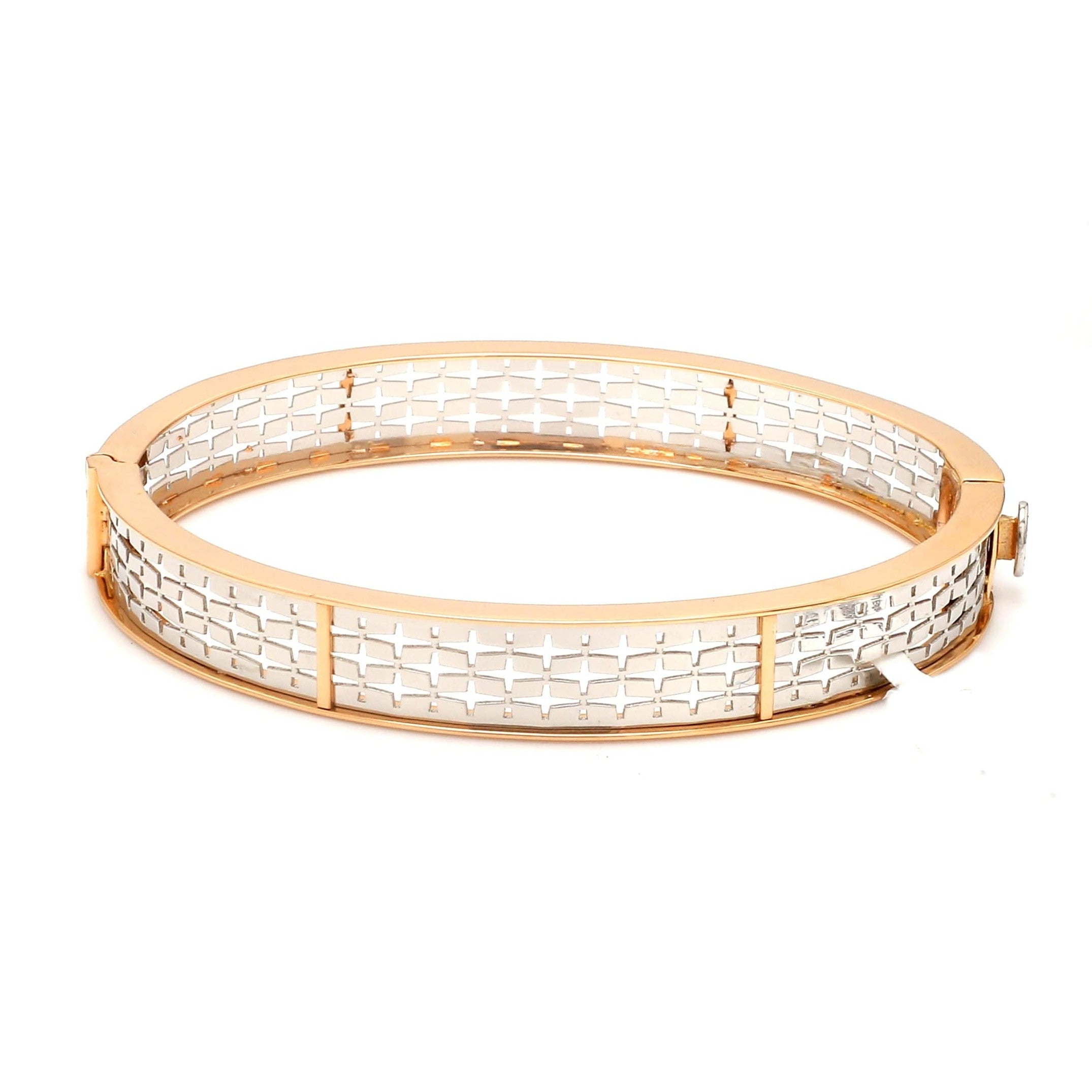 Platinum & Rose Gold Bracelet for Men JL PTB 1055