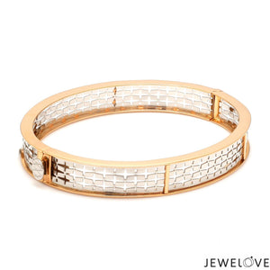 Platinum & Rose Gold Bracelet for Men JL PTB 1055