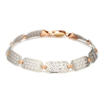 Load image into Gallery viewer, Platinum &amp; Rose Gold Bracelet for Men JL PTB 1060-Z
