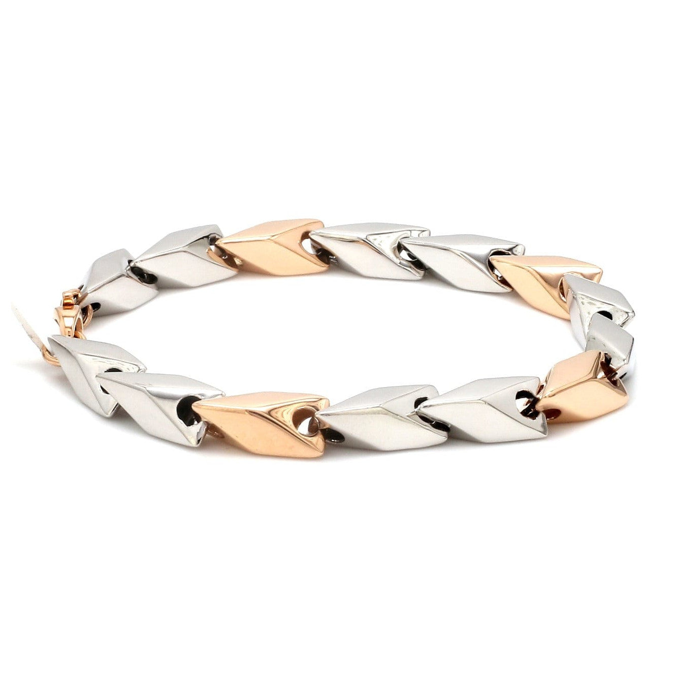 Platinum & Rose Gold Bracelet for Men JL PTB 1236