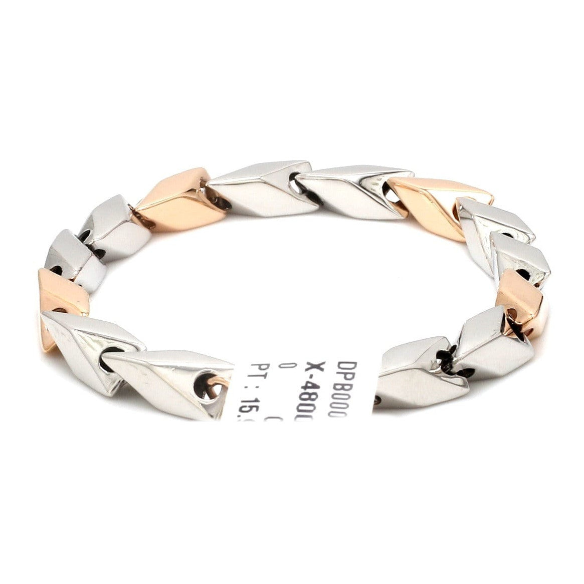 Platinum & Rose Gold Bracelet for Men JL PTB 1236