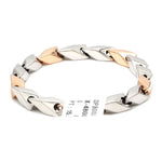 Load image into Gallery viewer, Platinum &amp; Rose Gold Bracelet for Men JL PTB 1236
