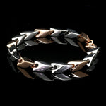 Load image into Gallery viewer, Platinum &amp; Rose Gold Bracelet for Men JL PTB 1236
