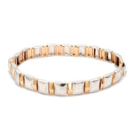 Load image into Gallery viewer, Platinum &amp; Rose Gold Bracelet for Men JL PTB 1100
