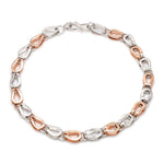 Load image into Gallery viewer, Platinum &amp; Rose Gold Bracelet for Men JL PTB 1118
