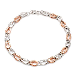 Platinum & Rose Gold Bracelet for Men JL PTB 1118