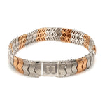 Load image into Gallery viewer, Platinum Rose Gold Bracelet with Hi-Polish &amp; Matte Finish for Men JL PTB 1177
