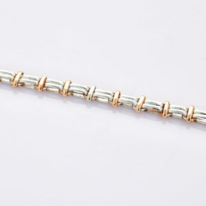 Platinum & Rose Gold Bracelet for Men JL PTB 705