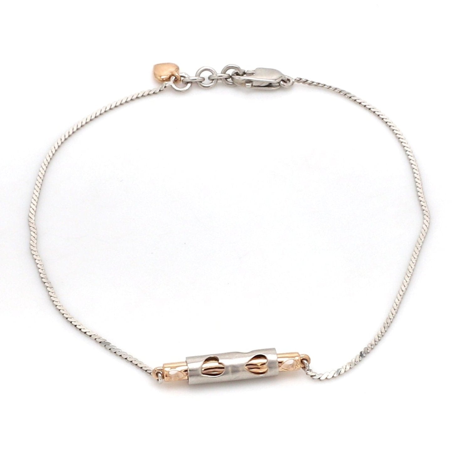 Platinum Rose Gold Bracelet for Women JL PTB 743