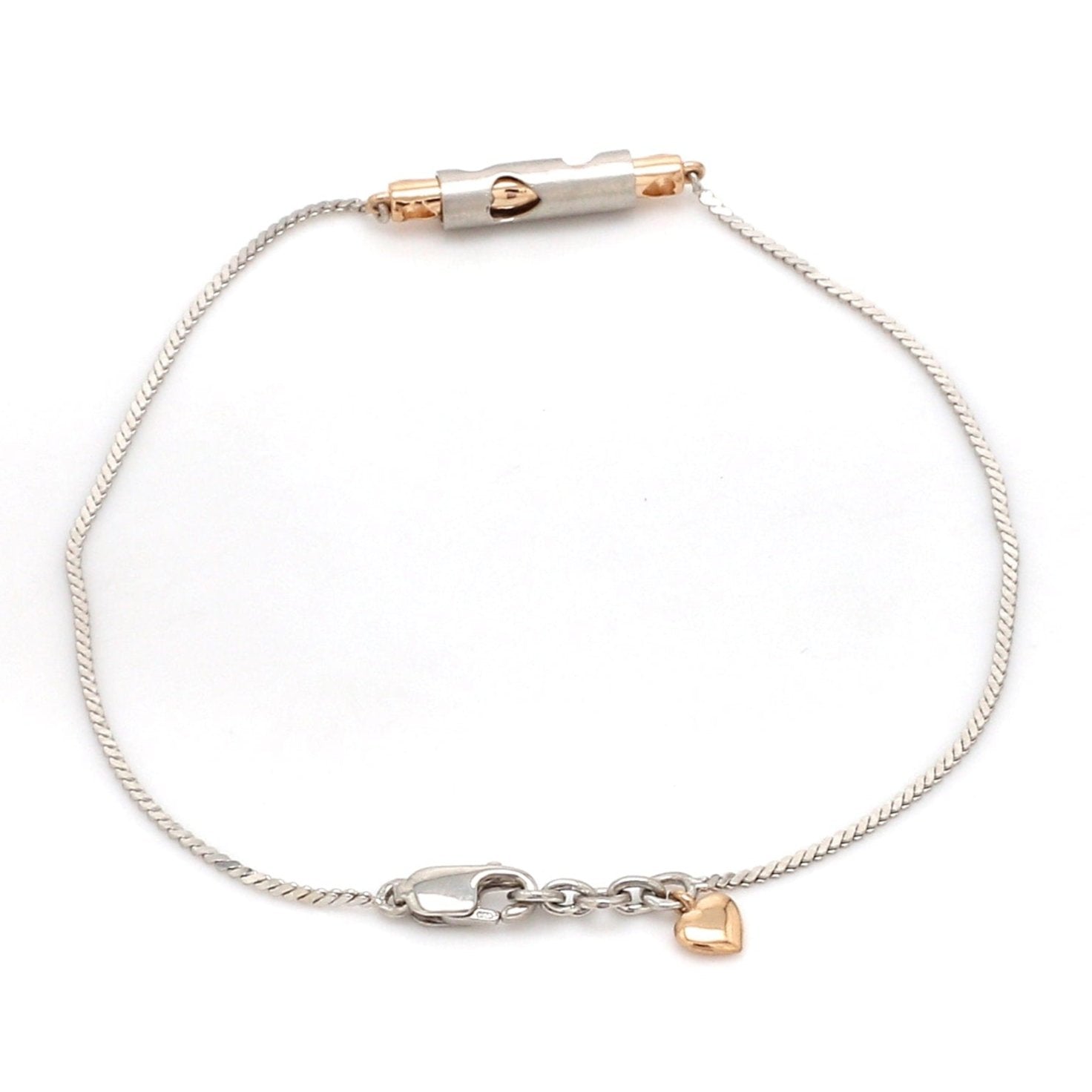 Platinum Rose Gold Bracelet for Women JL PTB 743