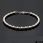 Load image into Gallery viewer, Platinum Rose Gold Bracelet with Diamond Cut Balls for Women JL PTB 1200
