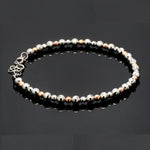 Load image into Gallery viewer, Platinum Rose Gold Bracelet with Diamond Cut Balls for Women JL PTB 1200
