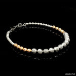 Load image into Gallery viewer, Platinum Rose Gold Bracelet with Diamond Cut Balls for Women JL PTB 1210
