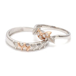 Load image into Gallery viewer, Platinum &amp; Rose Gold Couple Rings JL PT 999
